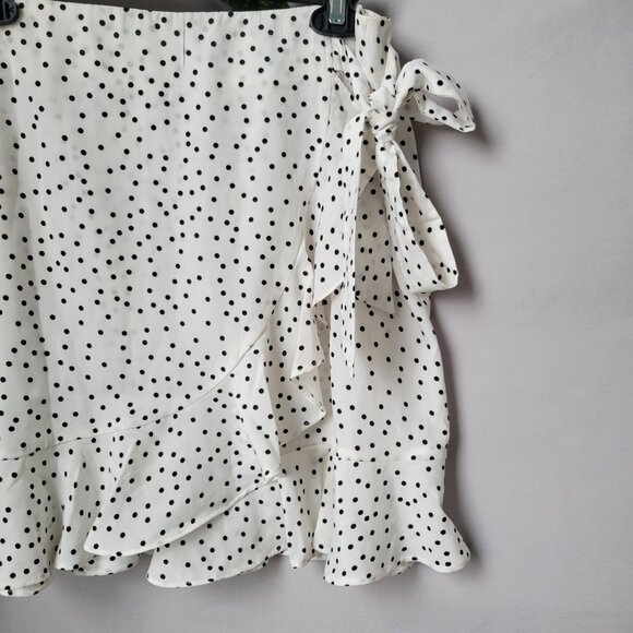 Princess Polly Kiana Polka Dot Mini Skort Black White 10 - Picture 5 of 11